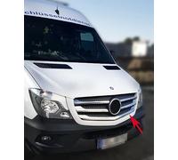 RECAMBO | Parrilla frontal | compatible para Mercedes Sprinter W906 | a partir de 09/2013 | Listones acero inoxidable cromado | Embellecedor protector de radiador