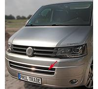 RECAMBO | Parrilla frontal | compatible para VW T5 Facelift | 2010-2015 | Listones acero inoxidable cromado | Embellecedor protector de paracoches | Recambo