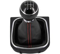 Recambo | Pomo + funda para VW Jetta V, 1K2, 2005-2010 | palanca de cambios de 6 marchas | negro cromo.