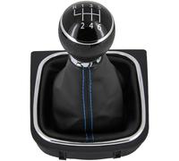 RECAMBO | Pomo + funda para VW Jetta V, 1K2, 2005-2010 | para palanca de cambios de 6 marchas | negro cromo con marco.