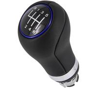 RECAMBO | Pomo para Audi, Volkswagen, Seat Skoda | palanca de cambios de 6 marchas | marcha atrás superior izquierda | color negro azul.