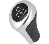 Recambo Pomo para palanca de cambios de 5 marchas, apto para BMW X5, tipo E53, 1999 - 2006, Plug & Play, palanca de cambios de coche, color negro y plateado