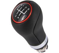 Recambo Pomo para palanca de cambios de 5 marchas, apto para Seat Leon, 1M 1P, 1999-2012, Plug & Play, palanca de cambios de coche, color negro - rojo