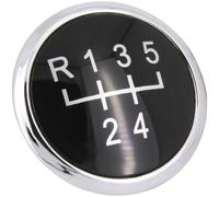 Recambo Pomo para palanca de cambios de 5 marchas, para VW T5 T6, 2003 - 2024, Plug & Play, color negro y cromado