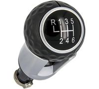 Recambo Pomo para palanca de cambios de 6 marchas, apto para VW Golf V, tipo 1K, 2003-2008, Plug & Play, palanca de cambios de coche, color negro y plateado