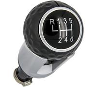 Recambo Pomo para palanca de cambios de 6 marchas, apto para VW Passat B6, 3C, 2005-2010, Plug & Play, palanca de cambios de coche, color negro y plateado