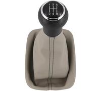 Recambo Pomo para palanca de cambios + funda para palanca de cambios de 5 marchas, apto para Audi A6 4B C5, 1997 - 2001, Plug & Play, funda para palanca de cambios de coche, color gris