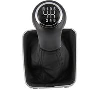 Recambo Pomo para palanca de cambios + funda para palanca de cambios de 6 marchas, apto para Opel Zafira B 2005-2014, Plug & Play, funda para palanca de cambios de coche, con marco, color negro
