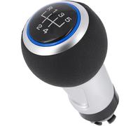 RECAMBO | Pomo para Seat Ibiza, 6 K, 6 L, 6J, 1993-2015 | palanca de cambios de 5 marchas | color negro, plateado y azul.