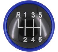 RECAMBO | Pomo para VW Golf IV, 1J, 1997-2006 | para palanca de cambios de 6 marchas | color negro y azul.