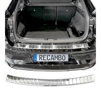 RECAMBO Protector de parachoques de acero inoxidable - apto para Renault Rafale | año de fabricación a partir de 2024 - barra de protección cromada pulida para el parachoques con superficie lisa y