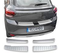 RECAMBO | Protector de Parachoques Trasero | Compatible con Dacia Sandero 3 | DJF-BJ | a Partir de 2021 | Acero Inoxidable Mate | Protección Borde de Carga