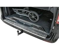 Recambo | Protector de Parachoques trasero | Compatible con Mercedes Benz Vito W447 | Acero Inoxidable Mate | Protección borde de carga