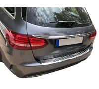 Recambo | Protector de Parachoques trasero | Compatible con Mercedes Clase C S205 Modelo T | a Partir de 2014 | Acero Inoxidable Cromado | Protección borde de carga