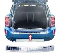 Recambo | Protector de Parachoques Trasero | Compatible con Mini Countryman F60 LCI | Acero Inoxidable Cromado | Protección Borde de Carga