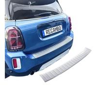 Recambo | Protector de Parachoques Trasero | Compatible con Mini Countryman F60 LCI | Acero Inoxidable Mate | Protección Borde de Carga