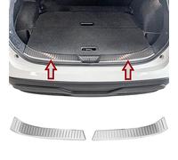 Recambo | Protector de Parachoques trasero | Compatible con Nissan Qashqai J12 | a partir de 2021 | Acero Inoxidable Mate | Protección borde de carga