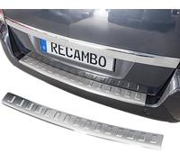 Recambo | Protector de Parachoques trasero | Compatible con Opel Zafira B | 2005-2014 | Acero Inoxidable Mate | Protección borde de carga