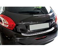 Recambo | Protector de Parachoques trasero | Compatible con Peugeot 208 | 2012-2019 | Acero Inoxidable Mate | Protección borde de carga