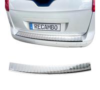 Recambo | Protector de Parachoques Trasero | Compatible con Peugeot 5008 I | 2009-2017 | Acero Inoxidable Cromado | Protección Borde de Carga