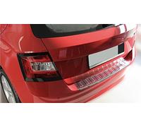 Recambo | Protector de Parachoques Trasero | Compatible con Skoda Fabia III | a Partir de 2014 | Acero Inoxidable Cromado | Protección Borde de Carga
