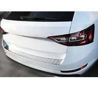 Recambo | Protector de Parachoques trasero | Compatible con Skoda Superb 3 Combi | a Partir de 2015 | Acero Inoxidable Cromado | Protección borde de carga