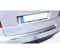 Recambo | Protector de Parachoques trasero | Compatible con Volkswagen Touran I | Tipo 1T1 | 1T2 | 2003 2010 | Acero Inoxidable Cromado | Protección borde de carga