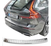 Recambo | Protector de Parachoques trasero | Compatible con Volvo XC60 II | a partir de 2017 | Acero Inoxidable Cromado | Protección borde de carga