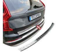 RECAMBO | Protector de Parachoques Trasero | Compatible con Volvo XC90 2 | a Partir de 2015 | Acero Inoxidable Cromado | Protección Borde de Carga