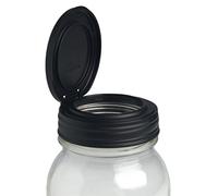 reCAP - tapa tapa boca Regular Canning Jar tapa negro