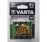 8x Varta AA Batería Mignon NiMH 2600 mAh Listo para usar 2x4er Blister 5716