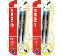 Recarga de bolígrafo STABILO - Pack con 2 unidades color azul (Paquete de 2)