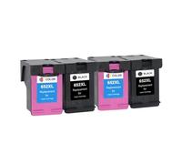 Recarga de Cartucho de Tinta Negro 652XL for Impresora H-*/P 1115 2135 2138 3835 2675 2676 4675 5075 3636 4536(2Set)