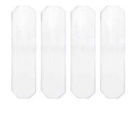 Recarga de fregona plana 4 piezas compatible con Vileda H2PrO O-Cedar H2PrO, cabezal de escoba de microfibra para suelos duros, Azulejo, accesorio de limpieza lavable y reutilizable para escobas