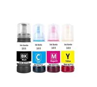 Recarga De Tinta Colorante T103 103 104 Accesorios For Impresoras De Escritorio - Compatible con Epson Eco Tank L1110 L3100 L3110 L3111 L3116 L3150 L3151 L3156 L3160 5190(1set - 4PCS)