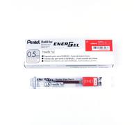 Recarga de tinta Pentel para bol grafo de gel l quido EnerGel, punta de aguja de 0,5 mm, color rojo I