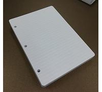 Recarga para 100 hojas (200 páginas) - 3 agujeros - A5 14,5 x 20,5 cm. Rayas 7 mm. - DIN A5 3-holes - para carpeta con 3 anillas