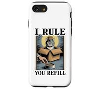 Recarga para gatitos con diseño de I Rule You, amante de los gatos, en caja, divertido gato Carcasa para iPhone SE (2020) / 7 / 8