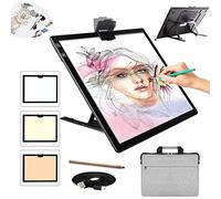 Recargable A3 Mesa de Luz para Calcar con bolsa,Mesa de Luz Dibujo light board con 2500mAH Batería,Atenuación de seis niveles, adecuada para pintura de diamantes 5D, Artesanía, Bocetos, Animacion