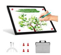 Recargable A4 magnético Mesa de Luz de Dibujo con 2500mAH Batería,Atenuación de cinco engranajes Mesa de Luz para Calcar con bolsa Ideal para dibujar, dibujar, pintar con diamantes, diseñar.