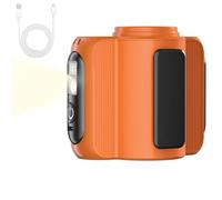 Recargable Belt Fan, Wearable Shirt Cooler, Hands-Free Airflow Device, Built-In Led Light, Personal Fan for Walking, Camping, Climbing, Hiking, Fishing, Outdoor, Running