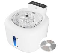 Recargable Fuente para Gatos, Pawinner Súper Silenciosa Fuente Gatos Agua con Sensor de Movimiento, 304 Inoxidable Bandeja, Bebedero Automático a Prueba de Salpicaduras