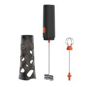 Recargable Milk Frother - Hands-Free Drink Mixer | USB Coffee Whisk | Batería recargable de 500 mAh, incluye whisk y soporte, tipo C Charging, Stainless Steel Mixing Head, For Coffee Lattes Pro