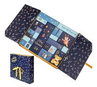 recargable para calendario de Adviento - Organizador plegable para cuenta regresiva de Navidad de 24 días, juego de regalo reutilizable | Decoración navideña para caramelos, chocolate