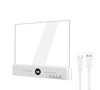 Recargable para luz LED inteligente con atenuación continua, 3 modos de color, lámpara de lectura de protección ocular, luz nocturna portátil con clip con temporizador para estudiantes a la hora de