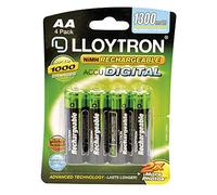 Recargables Marca Lloytron Modelo Rechargeable Accudigital AA Ni-MH Batteries 1300mAh - 4 Pack
