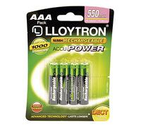 Recargables marca Lloytron modelo Rechargeable Accupower AAA Ni-MH Batteries 550mAh - 4 Pack