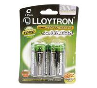 Recargables Marca Lloytron Modelo Rechargeable C Ni-MH Batteries 3000mAh - 2 Pack