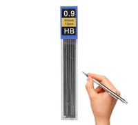 Recargas de minas para portaminas - Acero inoxidable | Recambio de mina de lápiz con escritura fluida, boceto, práctica de examen | Recambios de grafito útiles de oficina escolar, uso