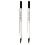 Parker Recambios de tinta Quink para bolígrafo de punta fina de 0,5 mm, tinta negra, paquete de 2